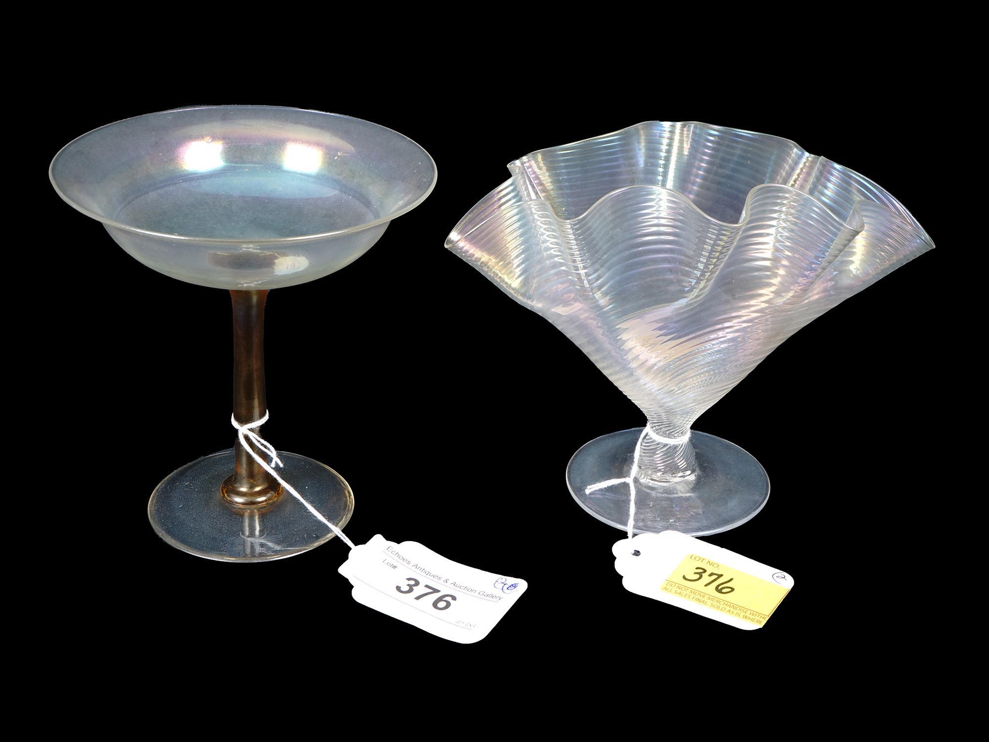 VINTAGE IRIDISCENT CARNIVAL GLASS BOWLS AND VASES PIC-9